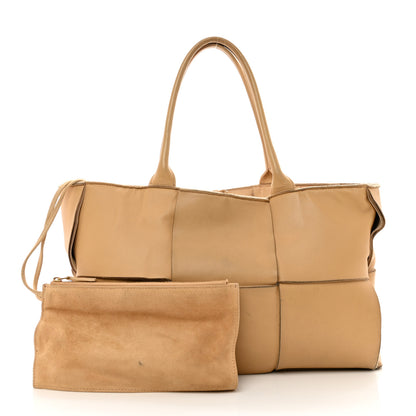Bottega Veneta Nappa Maxi Intrecciato Medium Arco Tote Almond 3 of 11