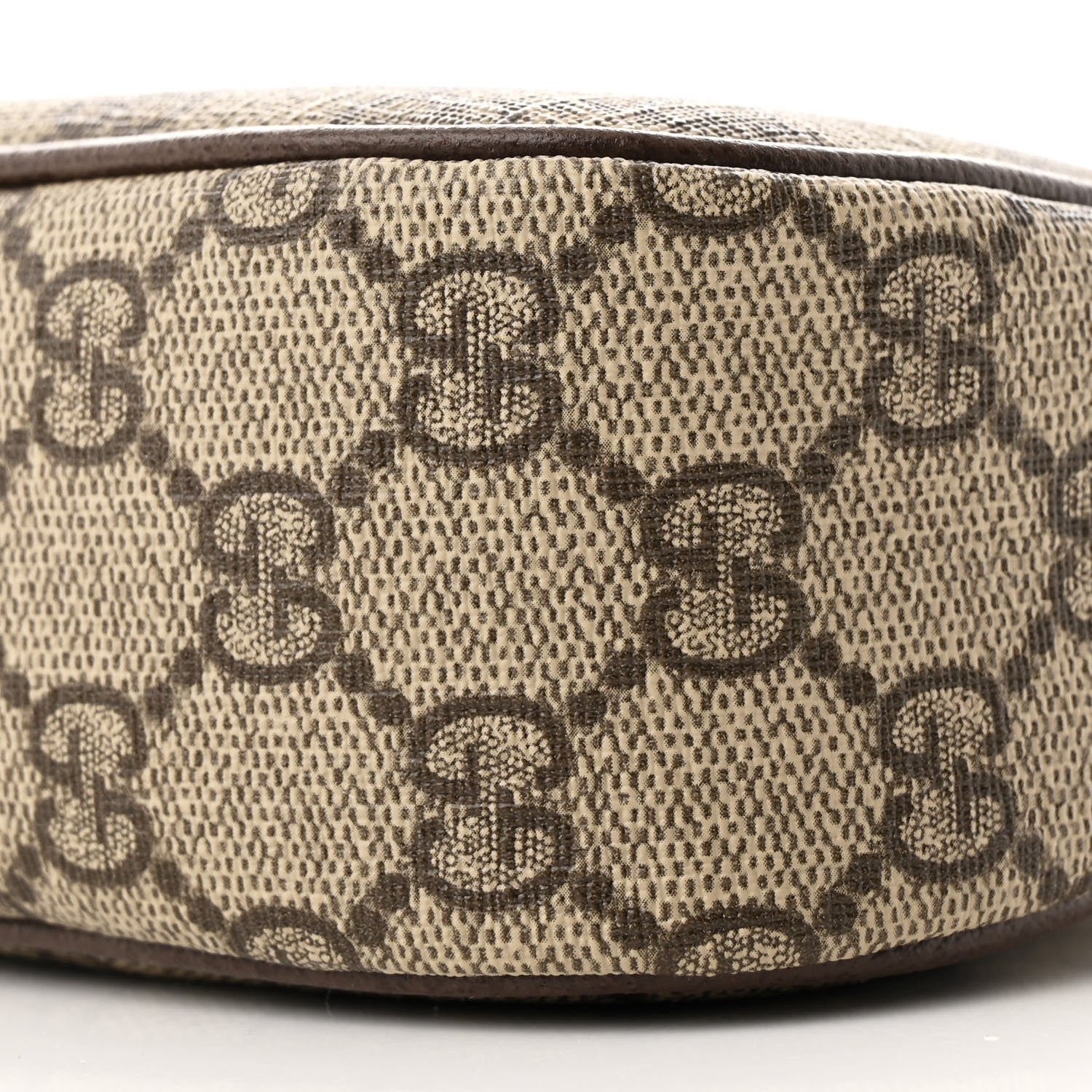 Gucci GG Supreme Monogram Textured Dollar Calfskin Web Small Ophidia GG Handbag Beige Ebony New Acero 10 of 11