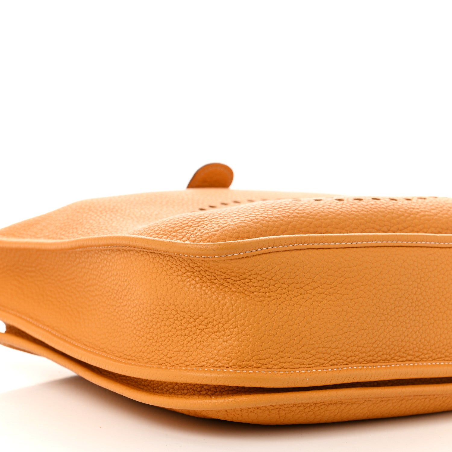 Hermes Taurillon Clemence Amazone Evelyne III PM Moutarde Taupe 9 of 12