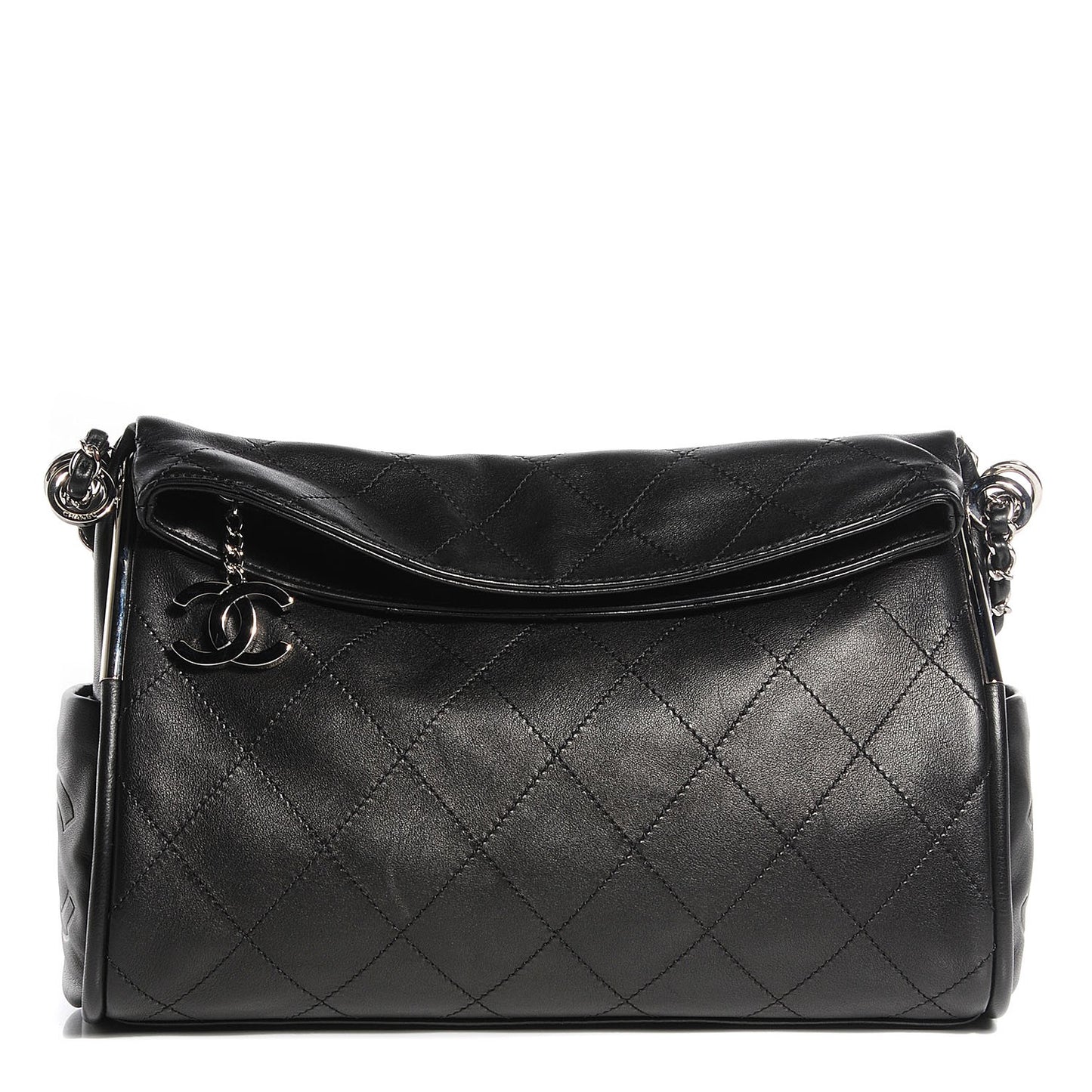 Lambskin Medium Ultimate Soft Tote Black