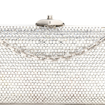 Judith Leiber Swarovski Crystal Minaudiere Clutch Silver 7 of 12