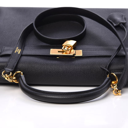 Hermes Togo Kelly Retourne 32 Black 16 of 36