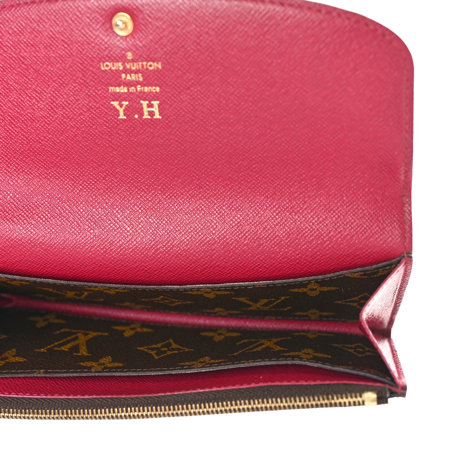 Monogram Emilie Wallet Fuchsia