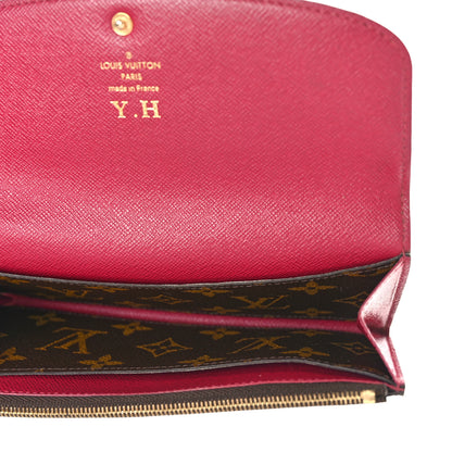 Louis Vuitton Monogram Emilie Wallet Fuchsia 5 of 8