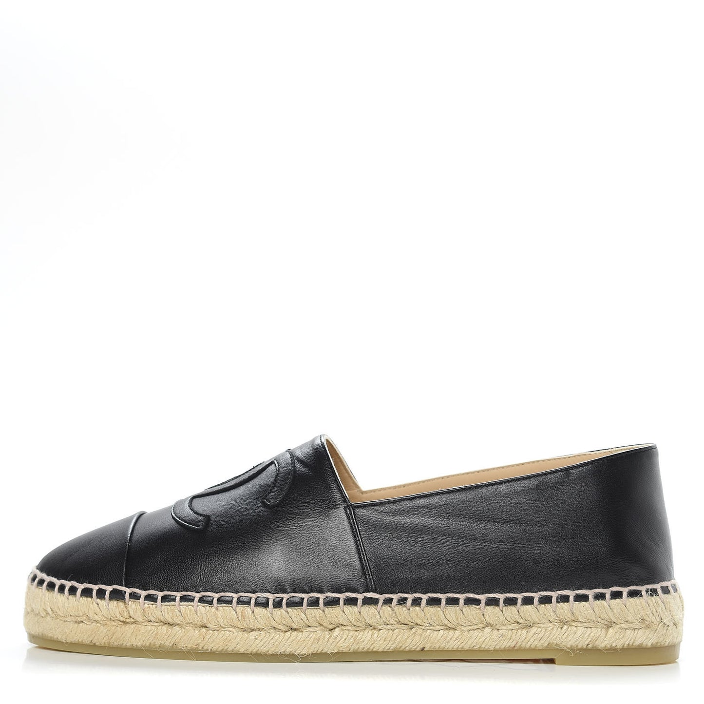 Lambskin CC Espadrilles 41 Black