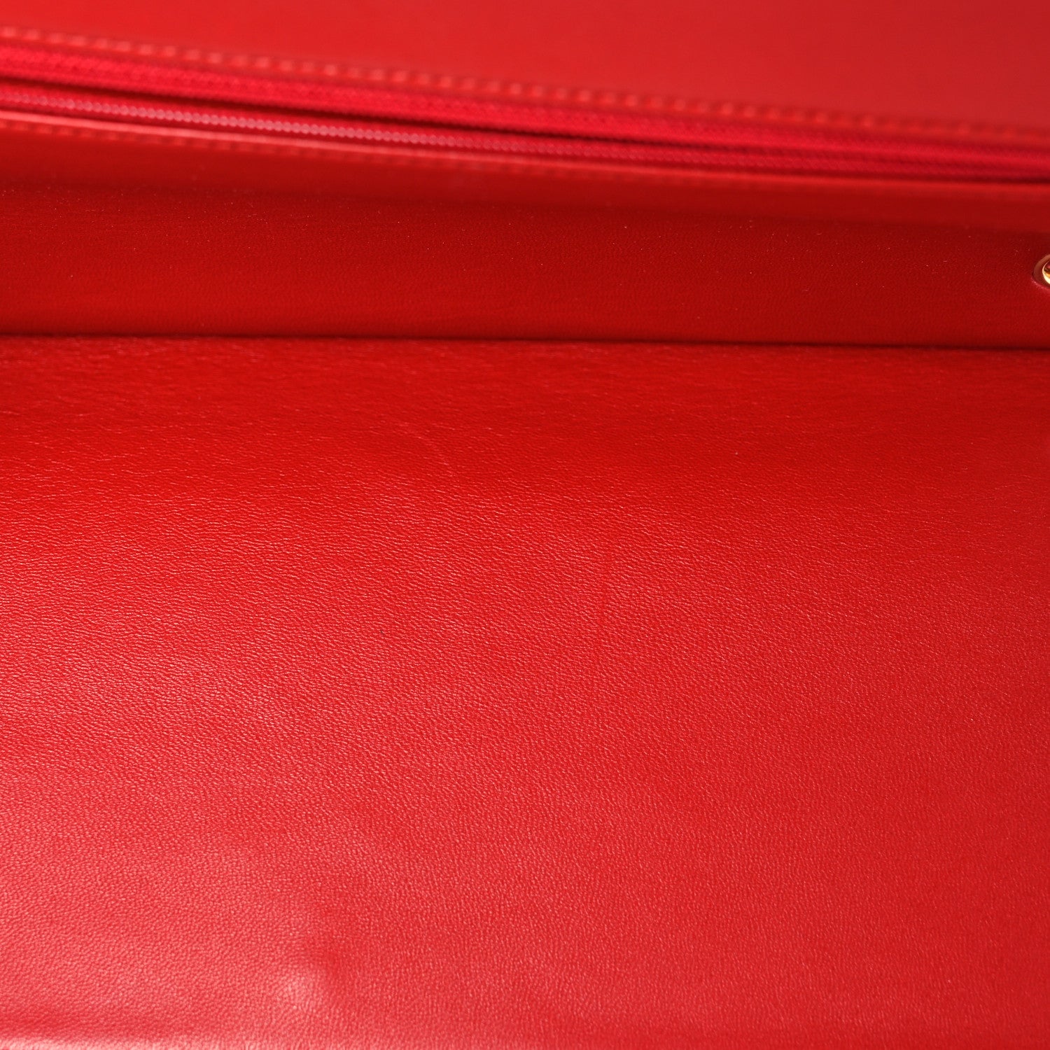 Chanel Lambskin Quilted Jumbo Double Flap Red 10 of 13