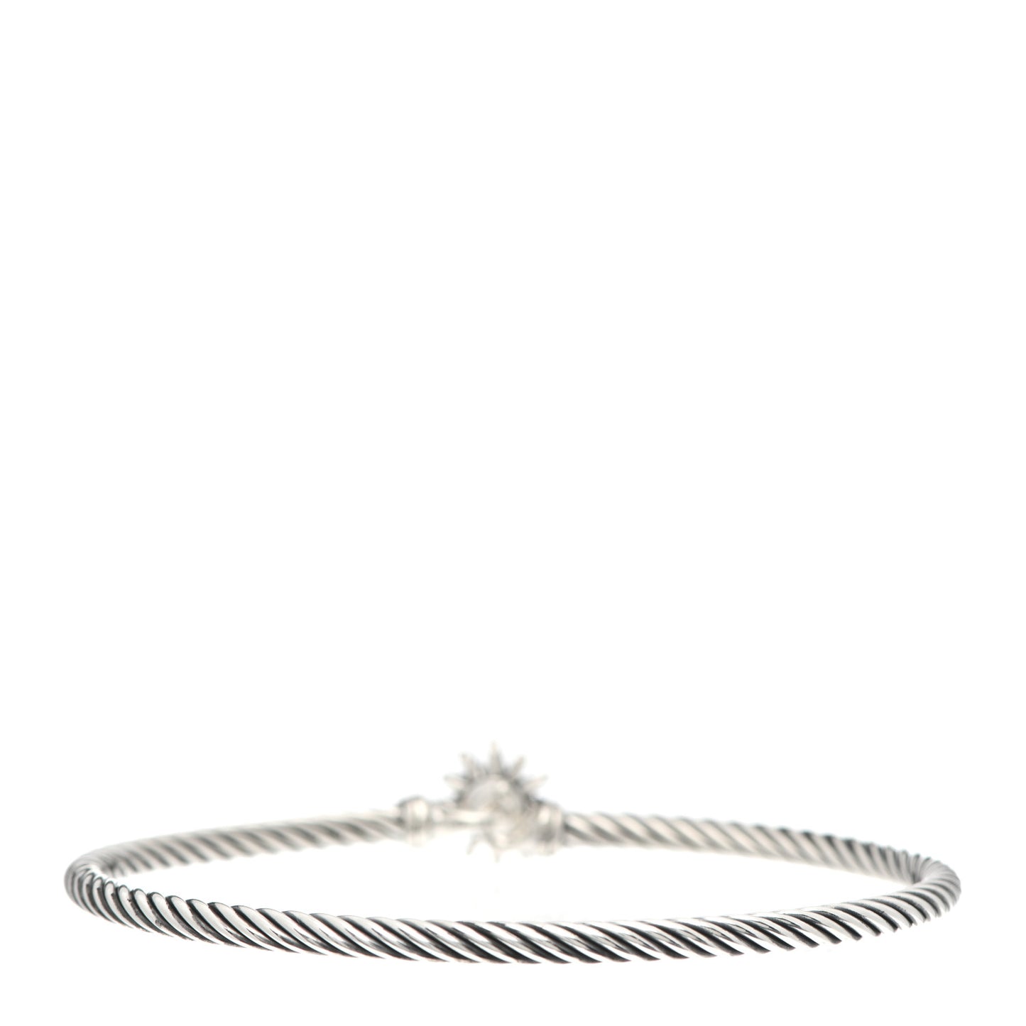 Sterling Silver Diamond Starburst Bracelet
