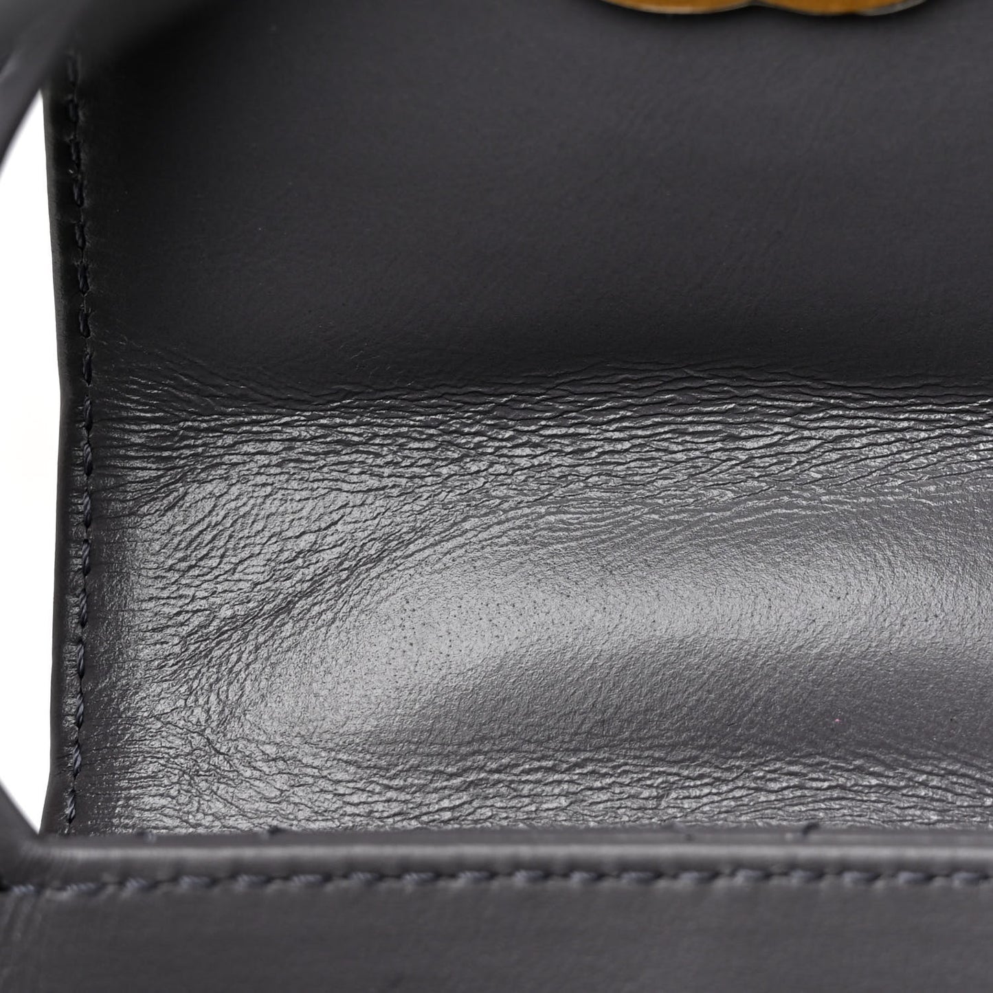 Shiny Aged Calfskin Quilted Nano Kelly Shopper Grey