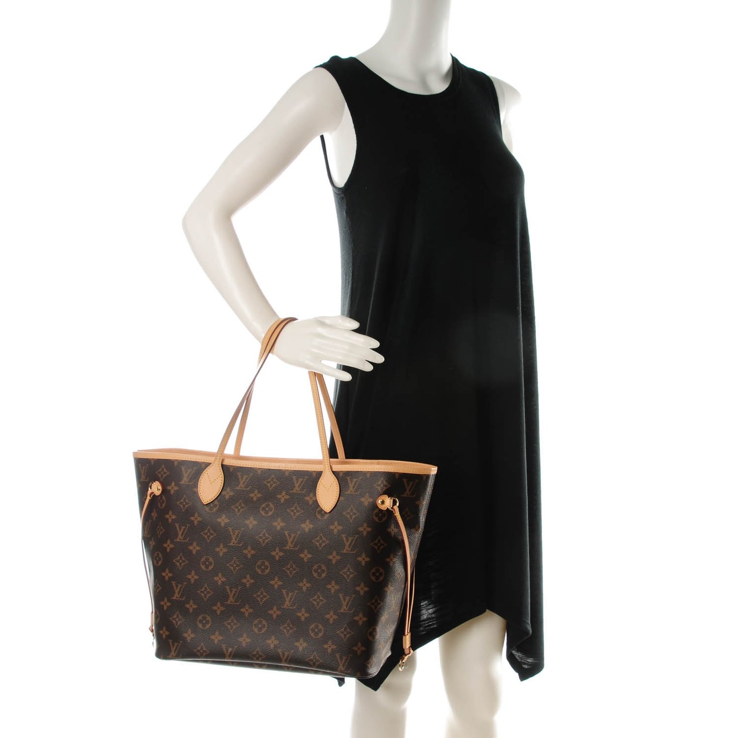 Monogram Neverfull MM Rose Ballerine