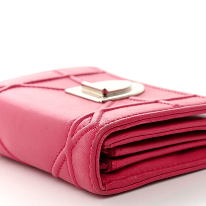 Christian Dior Calfskin Cannage Diorama Nomadene Wallet Fuchsia 13 of 18