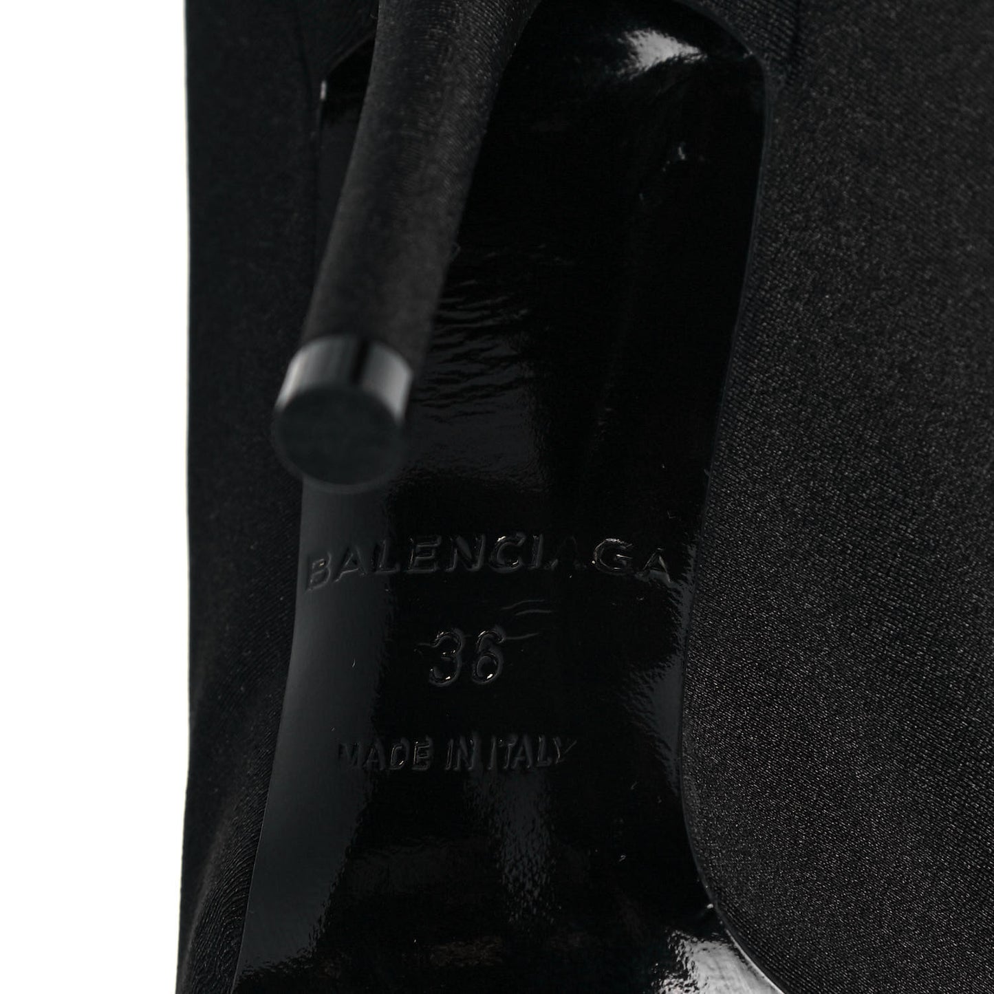 Spandex Pointed Toe Knife Thigh High Boots 36 Black