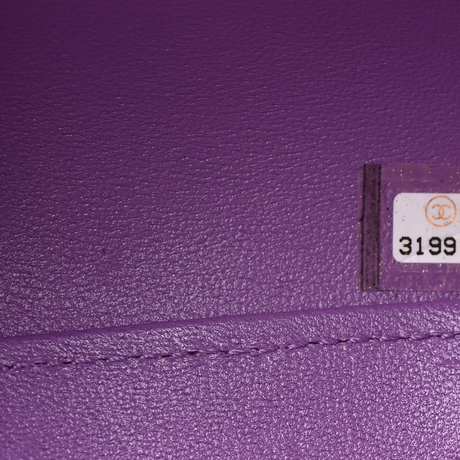 Chanel Lambskin Quilted CC Bubble Vanity Case With Chain Purple 7 of 10