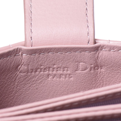 Christian Dior Patent Cannage Lady Dior 5-Gusset Card Holder Rose Clair 5 of 8