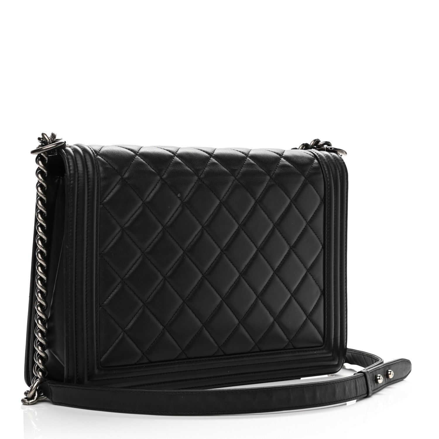 Chanel Calfskin Quilted Large Boy Flap Black 3 of 13