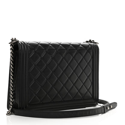 Chanel Calfskin Quilted Large Boy Flap Black 3 of 13