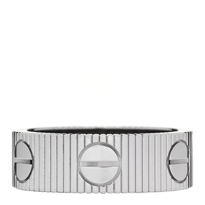 Cartier 18K White Gold 6.5mm LOVE Unlimited Ring 54 7 3 of 5