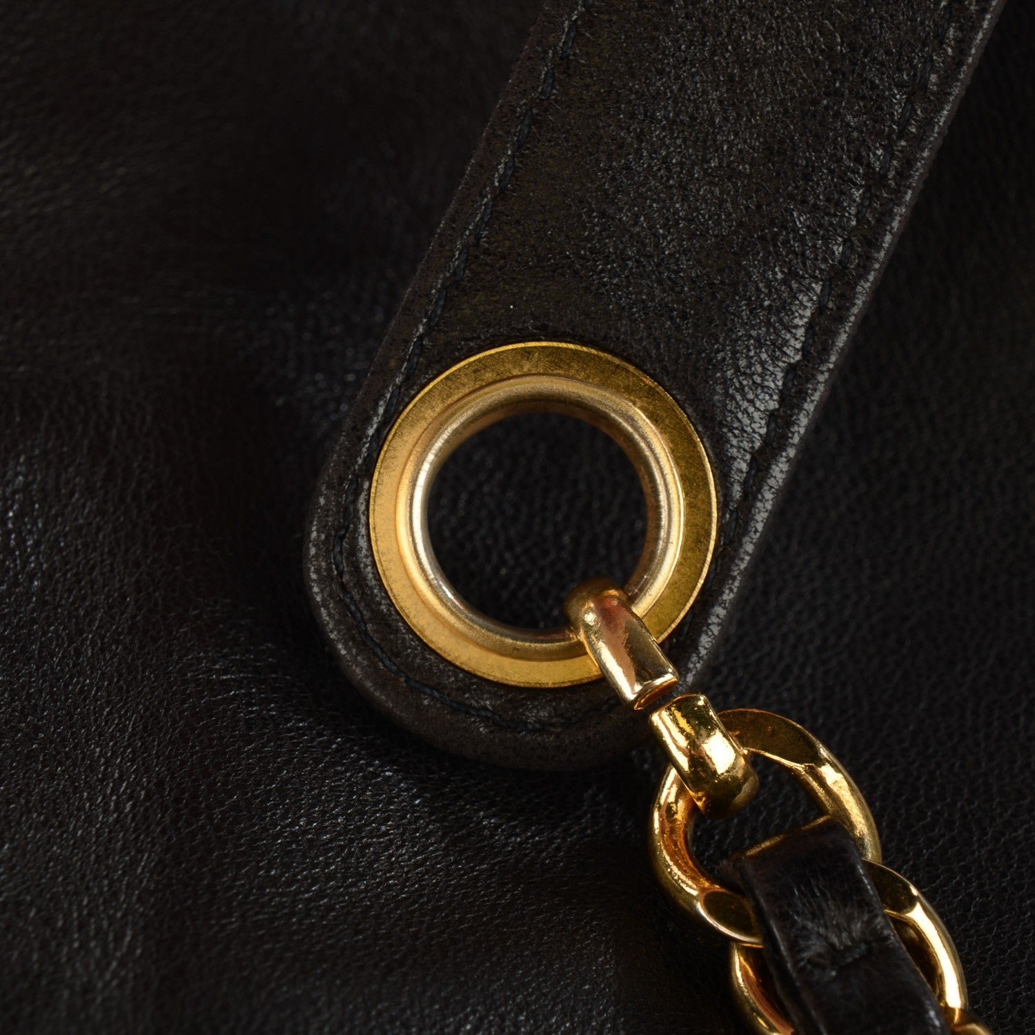 Chanel Lambskin CC Shopper Tote Black 9 of 9
