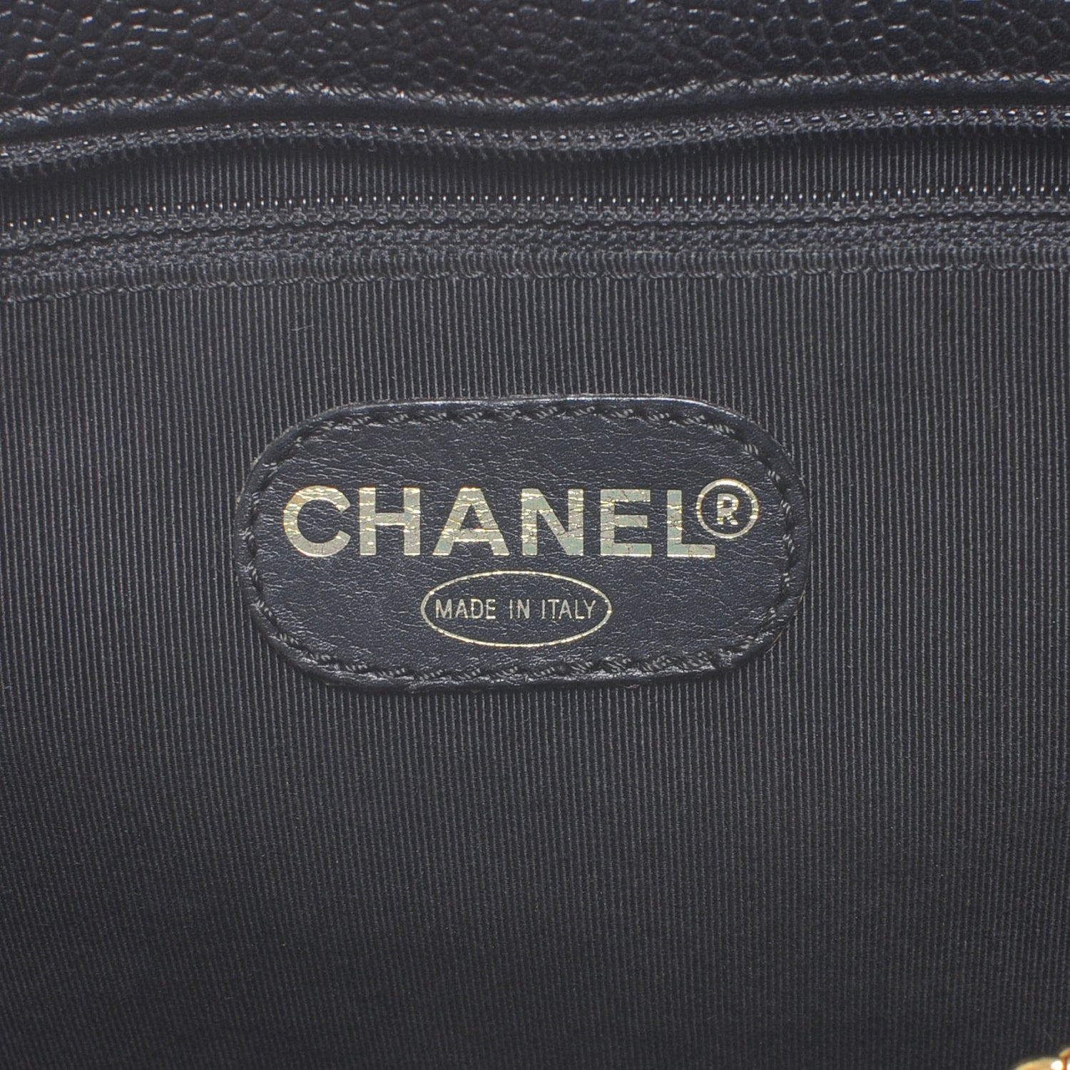 Chanel Caviar Large CC Shoulder Bag Black 6 of 7