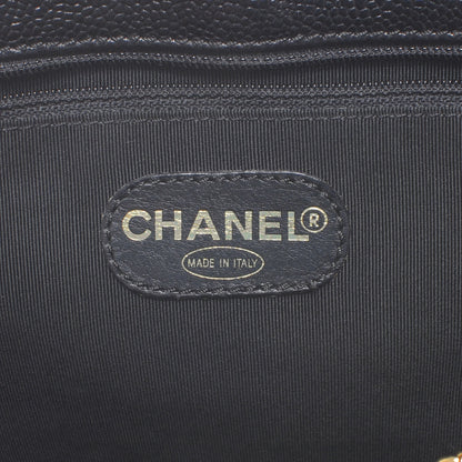 Chanel Caviar Large CC Shoulder Bag Black 6 of 7