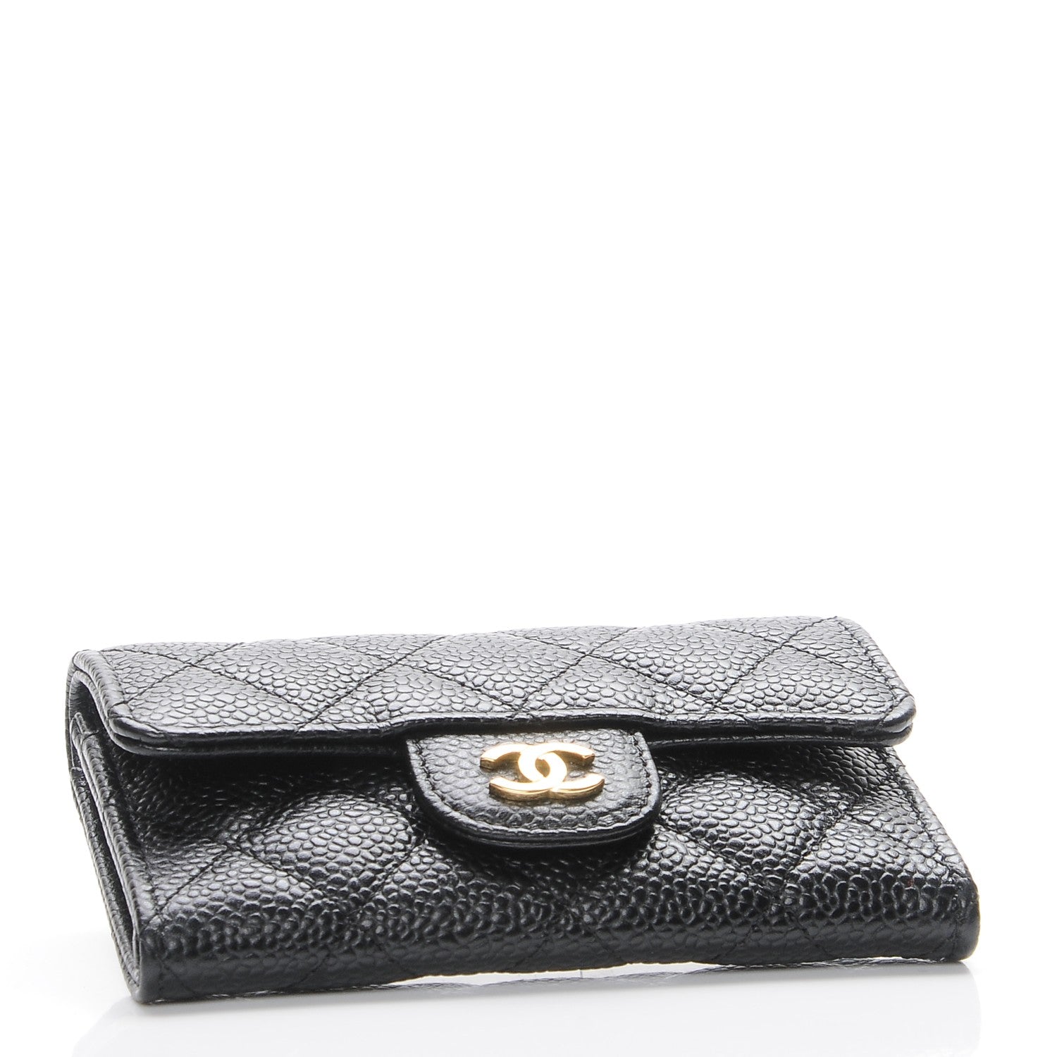 Chanel Caviar Quilted Flap Card Holder Black 5 of 9