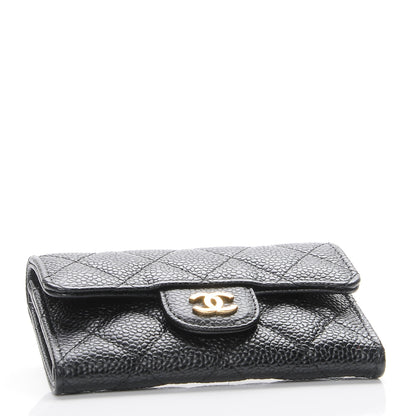 Chanel Caviar Quilted Flap Card Holder Black 5 of 9