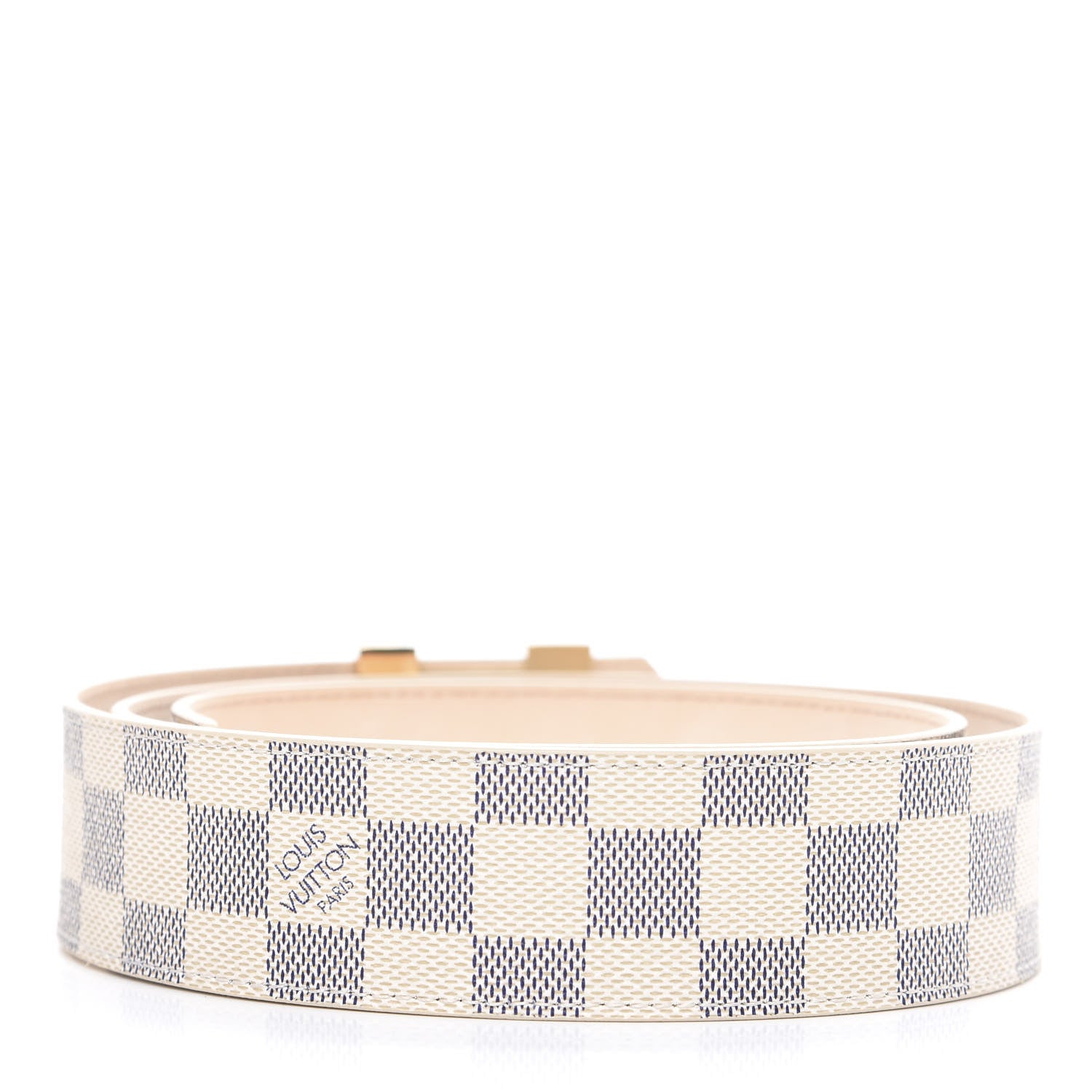 Louis Vuitton Damier Azur LV Initiales Belt 95 38 2 of 6