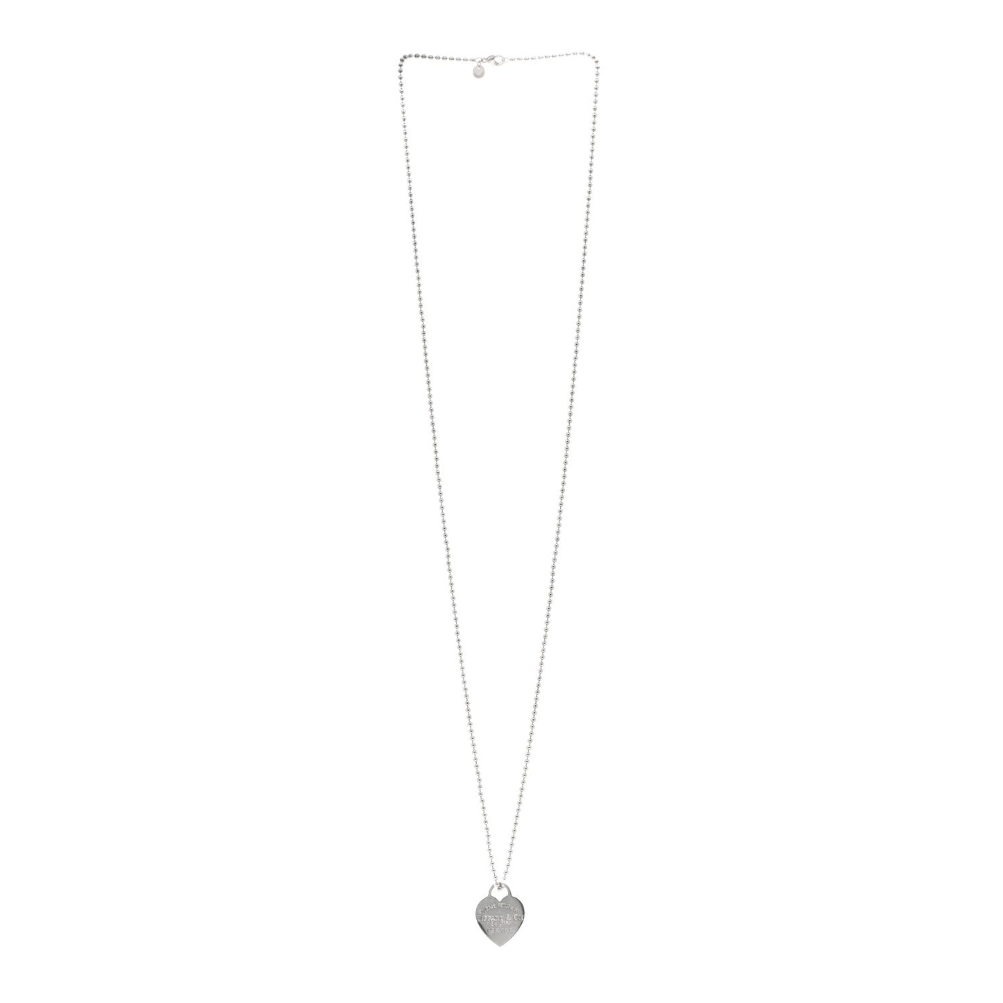 Sterling Silver Large Return to Tiffany Heart Pendant Necklace
