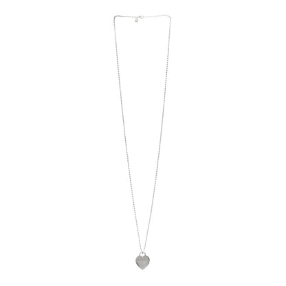 Tiffany Sterling Silver Large Return to Tiffany Heart Pendant Necklace 3 of 4