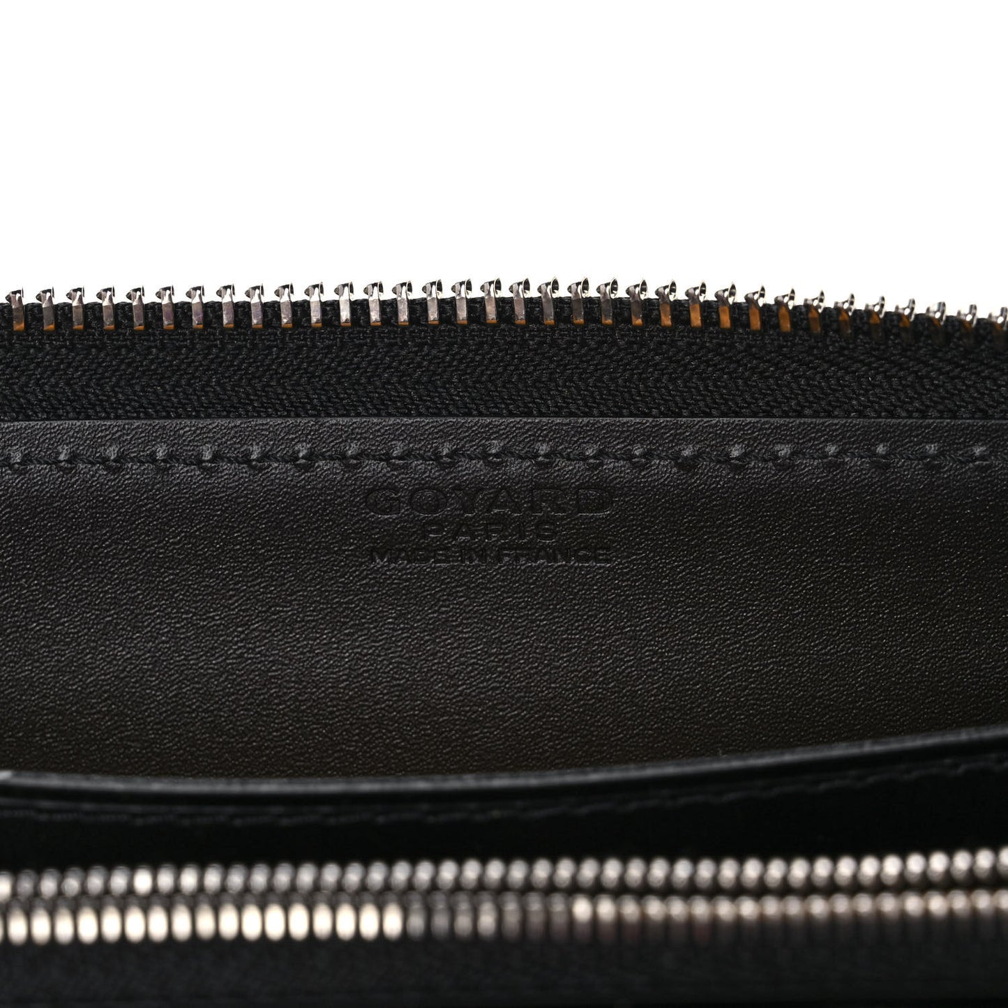 Goyardine Matignon Zip Around GM Wallet Black