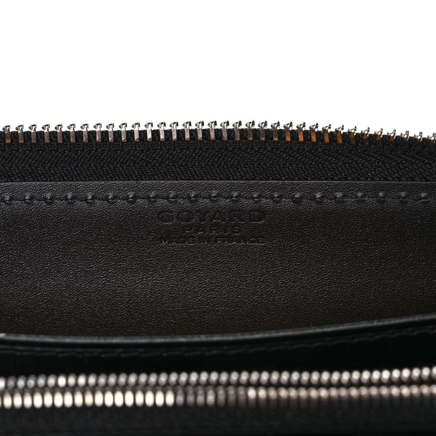 Goyard Goyardine Matignon Zip Around GM Wallet Black 6 of 9