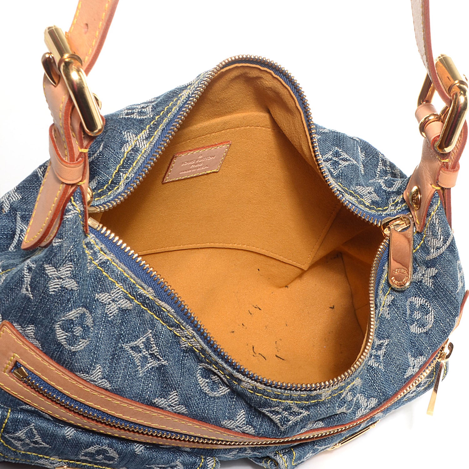 Louis Vuitton Monogram Denim Baggy PM Blue 5 of 8