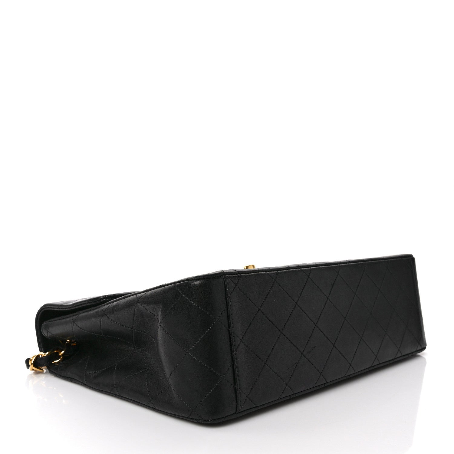 Chanel Lambskin Quilted XL Jumbo Single Flap Black 4 of 13