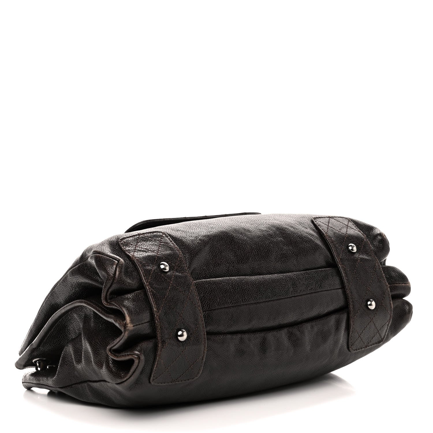 Chanel Glazed Caviar Pocket In The City Tote Brown 3 of 6