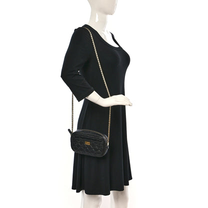 Chanel Aged Calfskin Quilted Mini Reissue Camera Case Black 2 of 10