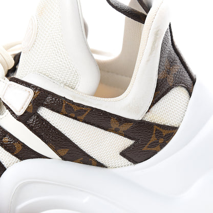 Louis Vuitton Patent Monogram LV Archlight Sneakers 36.5 White 10 of 11