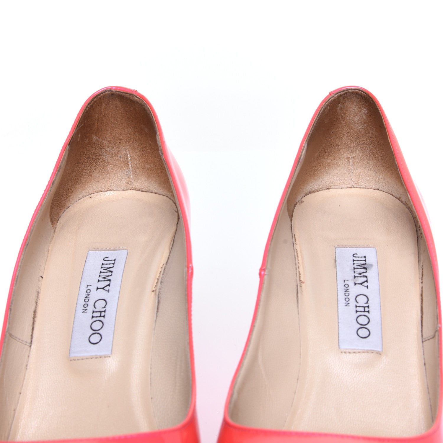 Jimmy Choo Neon Patent Pointy Toe Abel Pumps 39 Pink 14 of 14