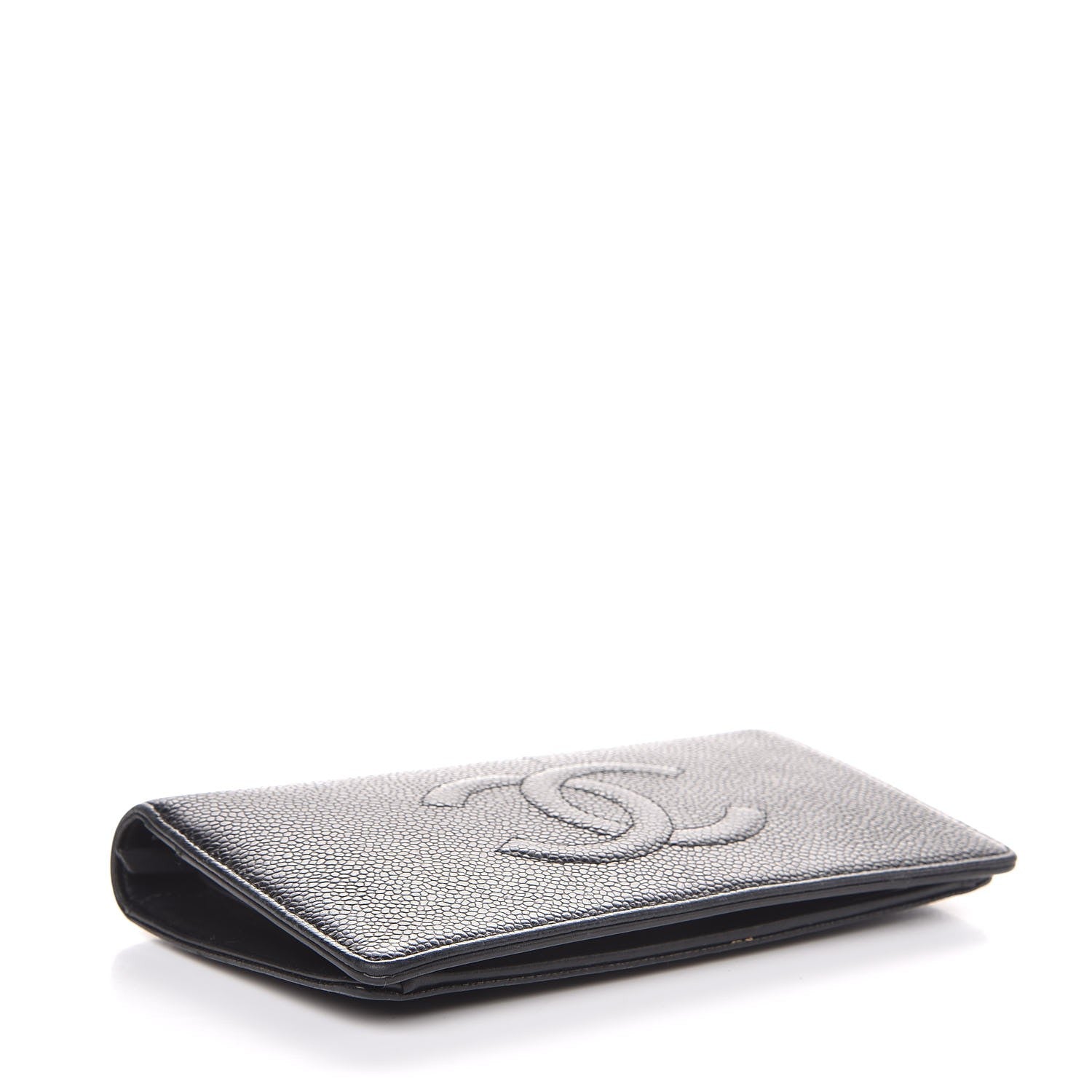 Chanel Caviar Timeless CC Yen Wallet Black 4 of 9