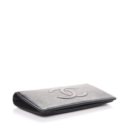 Chanel Caviar Timeless CC Yen Wallet Black 4 of 9