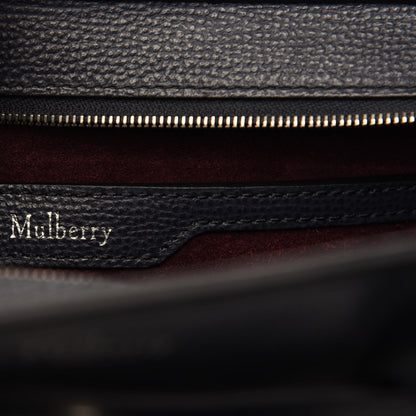 Mulberry Grained Vegetable Calfskin Mini Zipped Bayswater Navy 6 of 8