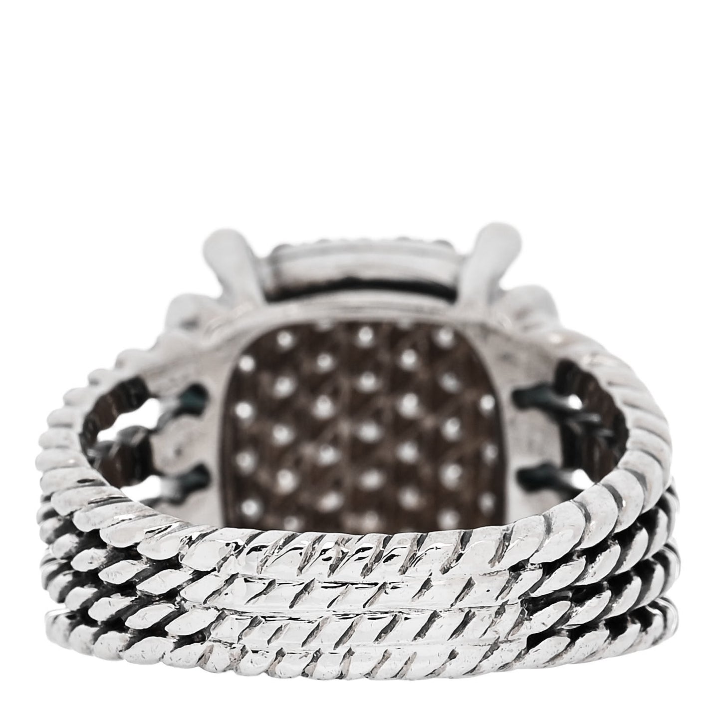 Sterling Silver Diamond 16mm Wheaton Ring 62 10