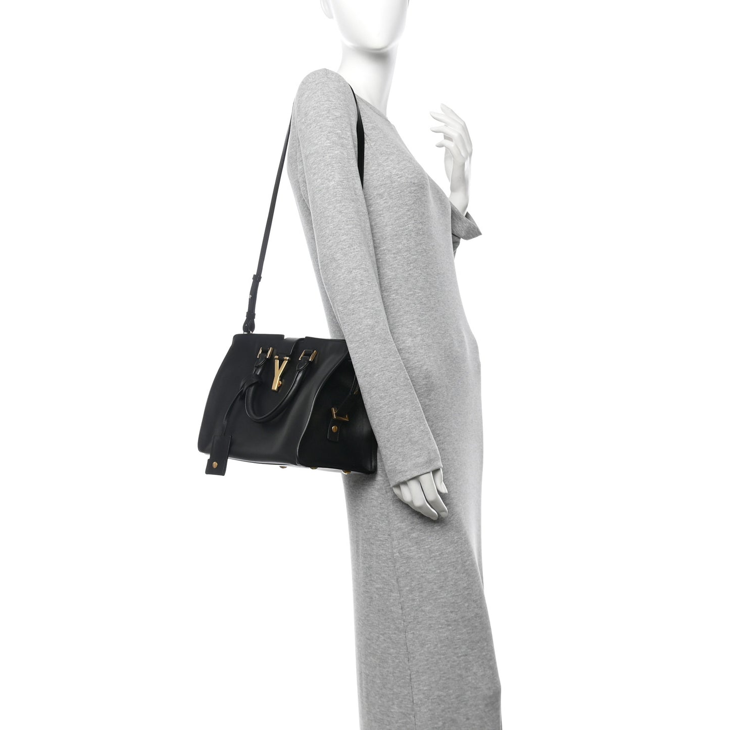 Calfskin Small Classic Y Cabas Black