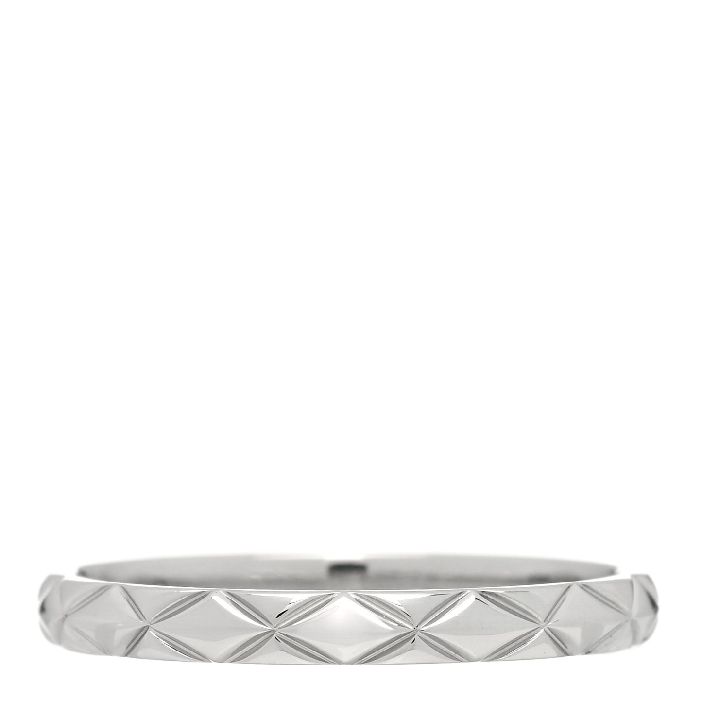 Platinum Mini Coco Crush Ring 57 8