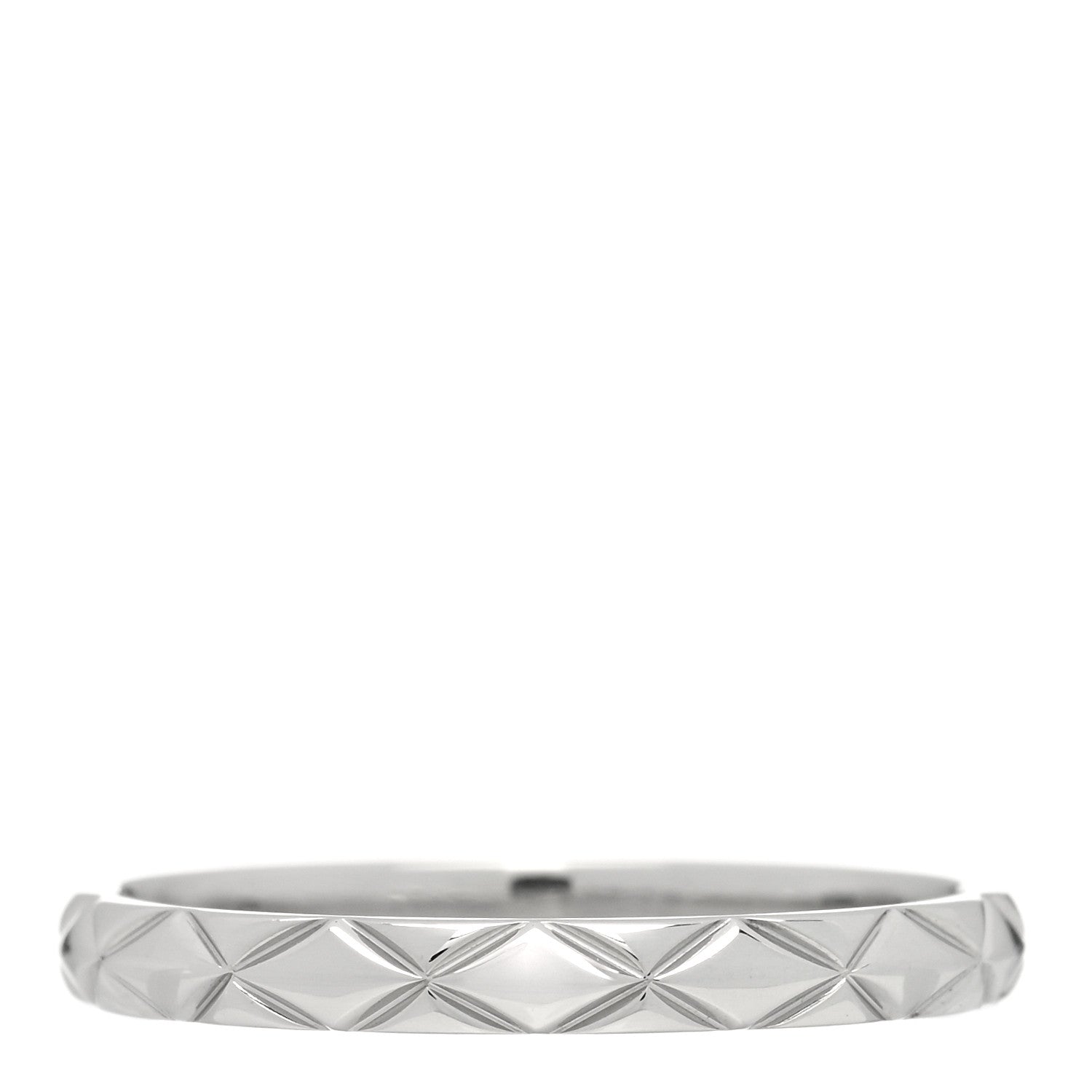 Chanel Platinum Mini Coco Crush Ring 57 8 3 of 4
