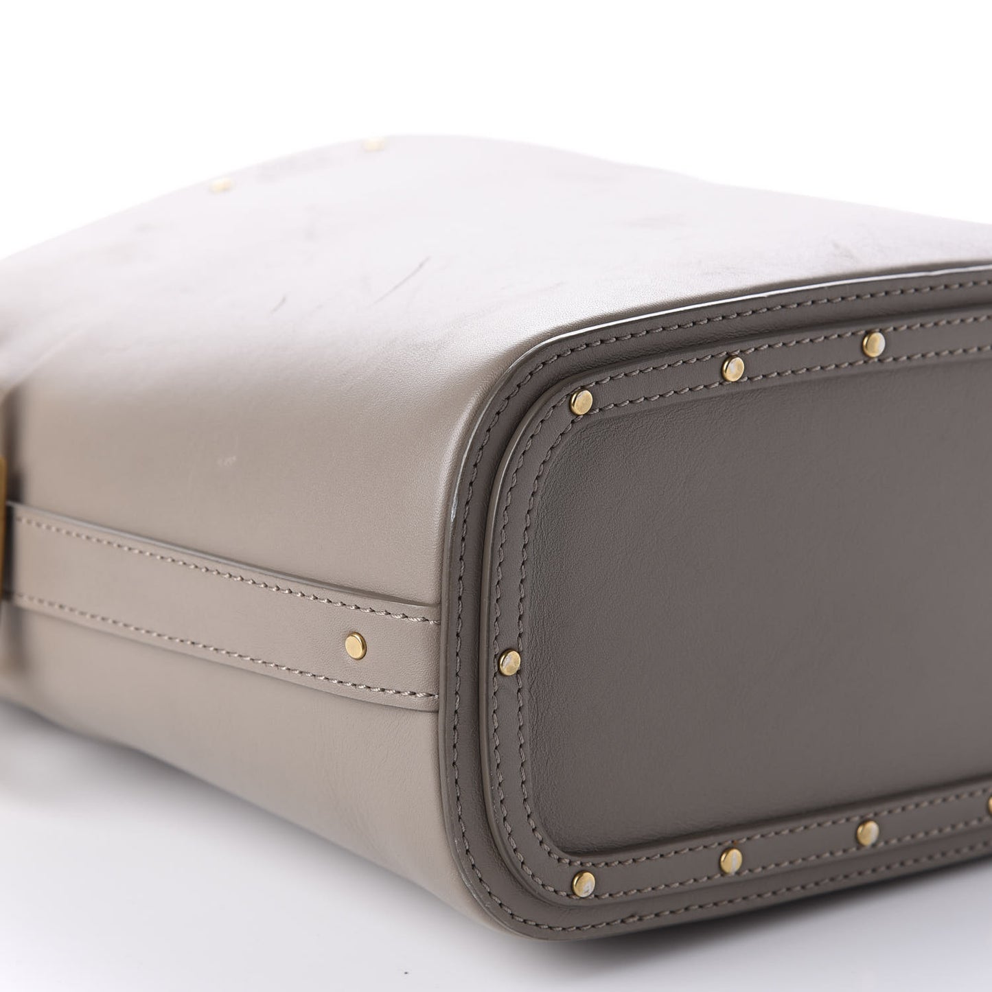 Smooth Calfskin Small Roy Bucket Bag Motty Grey