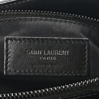 Saint Laurent Calfskin Y Quilted Monogram Monochrome Medium Loulou Chain Satchel Black 7 of 10