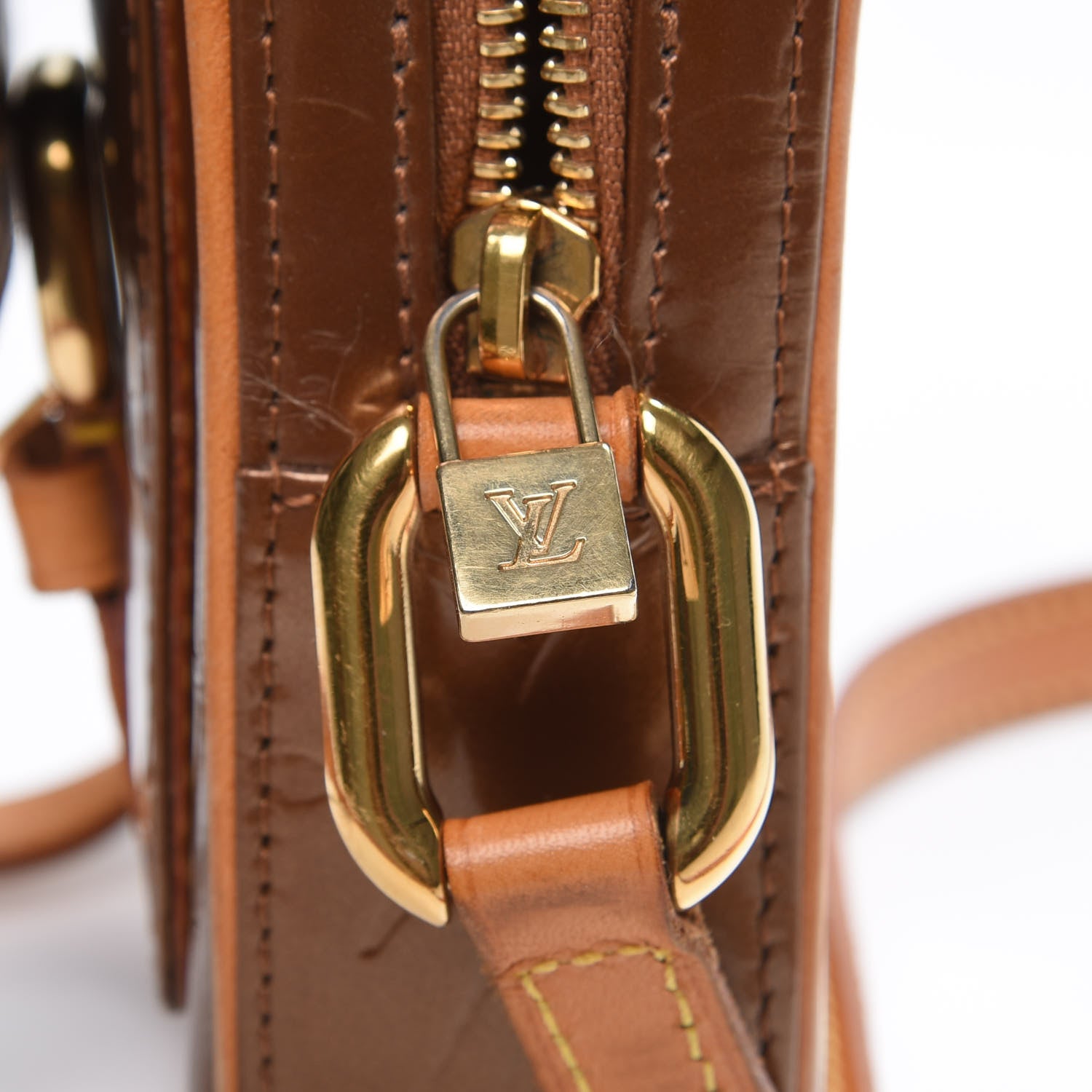 Louis Vuitton Vernis Christie PM Bronze 11 of 12