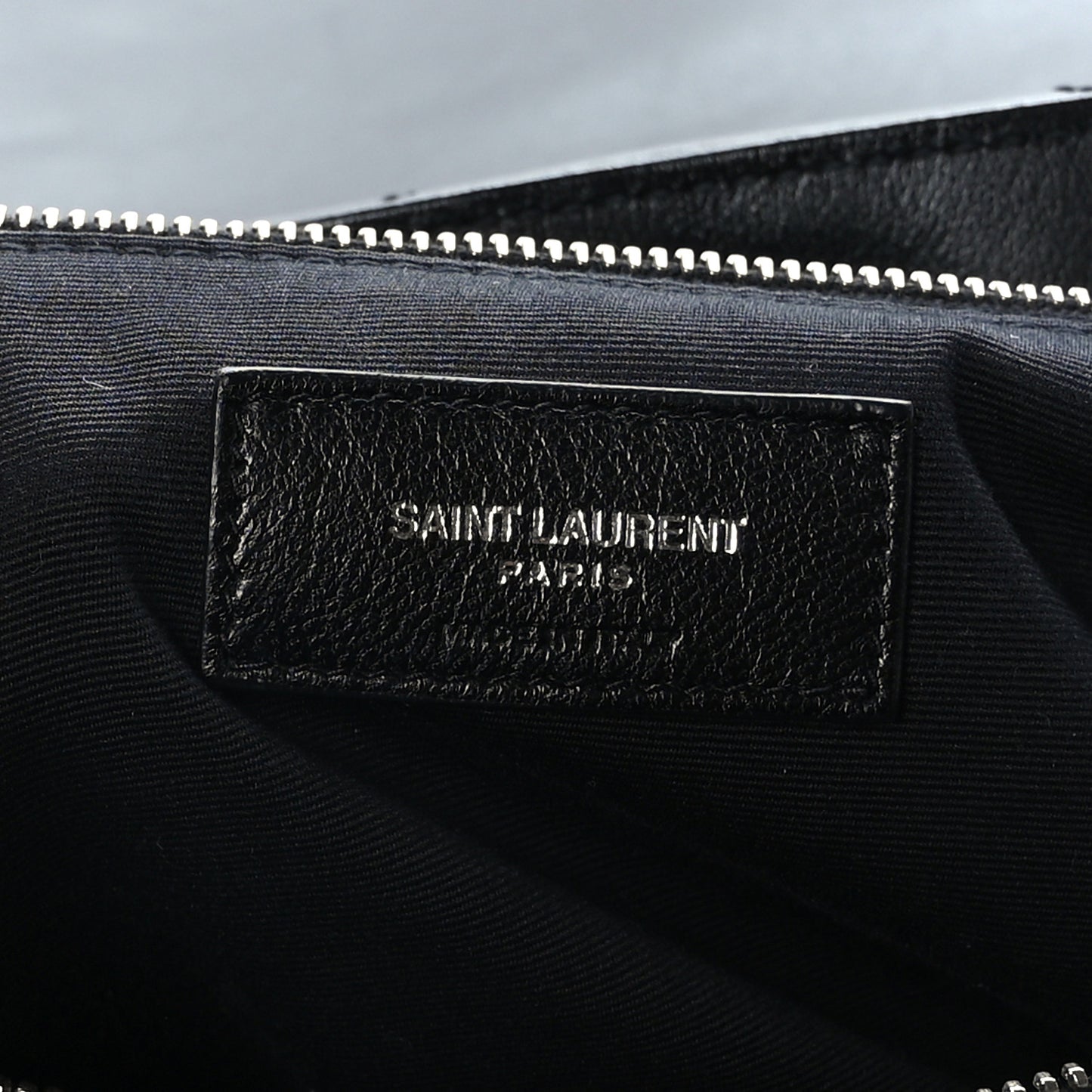 Calfskin Y Quilted Monogram Large Loulou Chain Satchel Black
