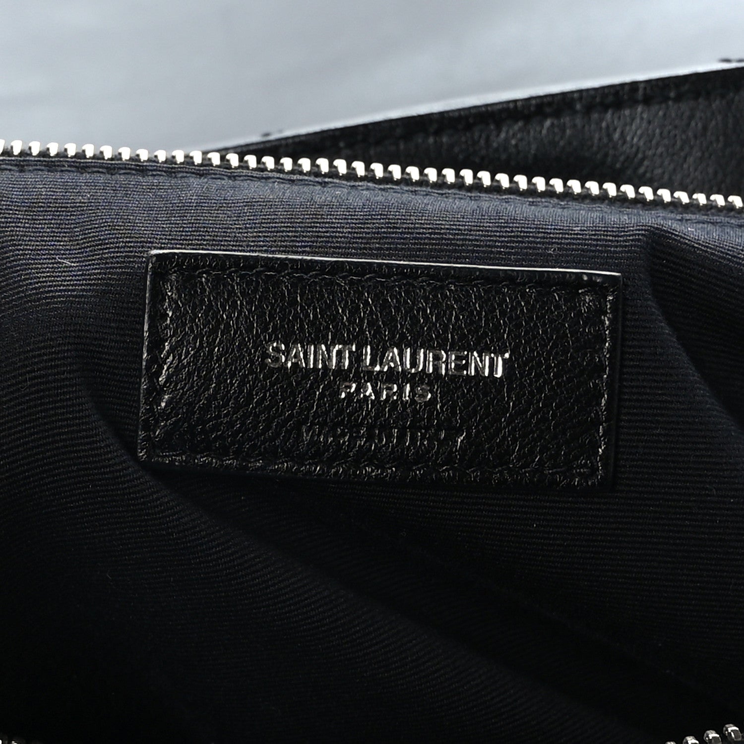 Saint Laurent Calfskin Y Quilted Monogram Large Loulou Chain Satchel Black 6 of 9