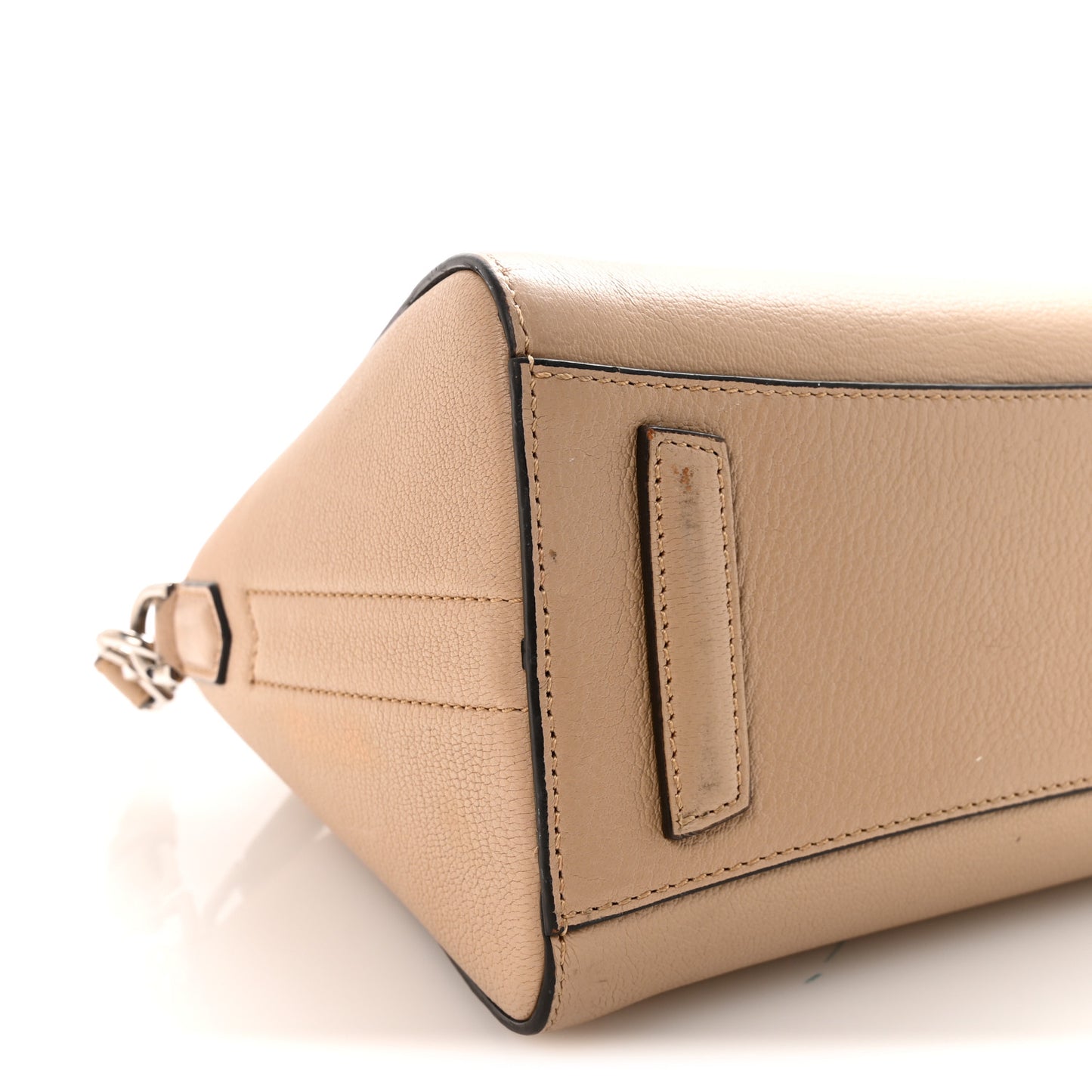 Sugar Goatskin Mini Antigona Beige Camel