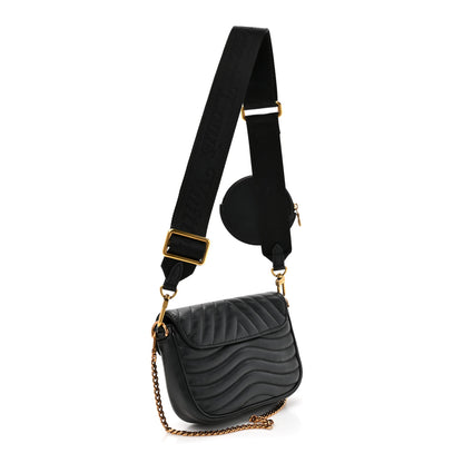 Louis Vuitton Calfskin New Wave Multi Pochette Black 3 of 13